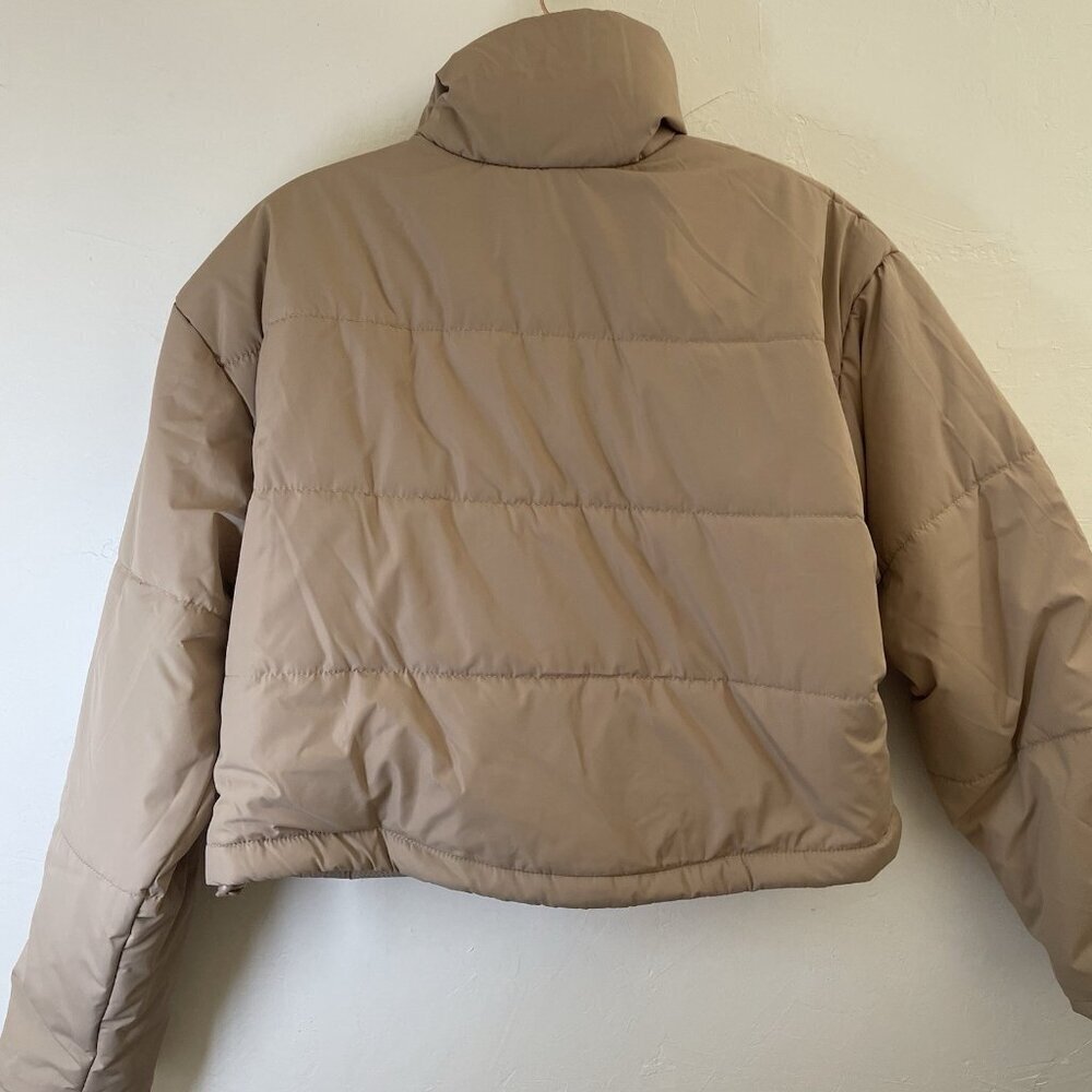 THE FIFTH LABEL Remake Cropped Boxy Puffer Coat in Beige – Size XS / 0-2 - Picture 4 of 9